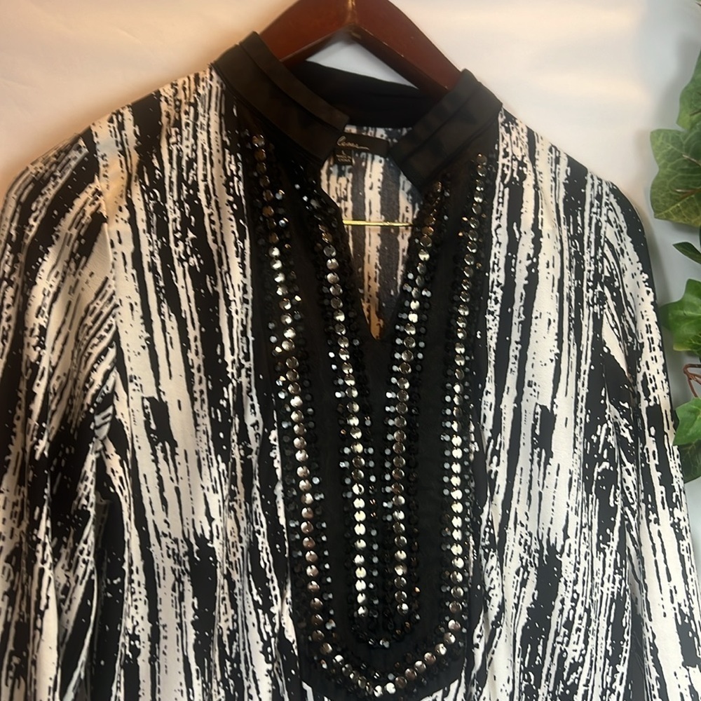 Calesas Black and White Knit Dress - Picture 3 of 7